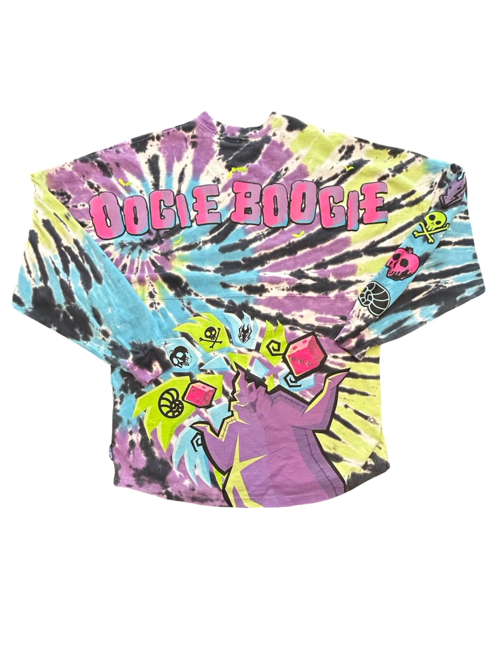 Disney parks 2022 Oogie Boogie Bash tie dye glow in dark Spirit Jersey Medium